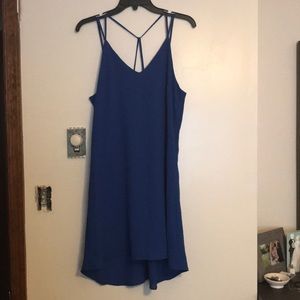 Royal blue midi dress